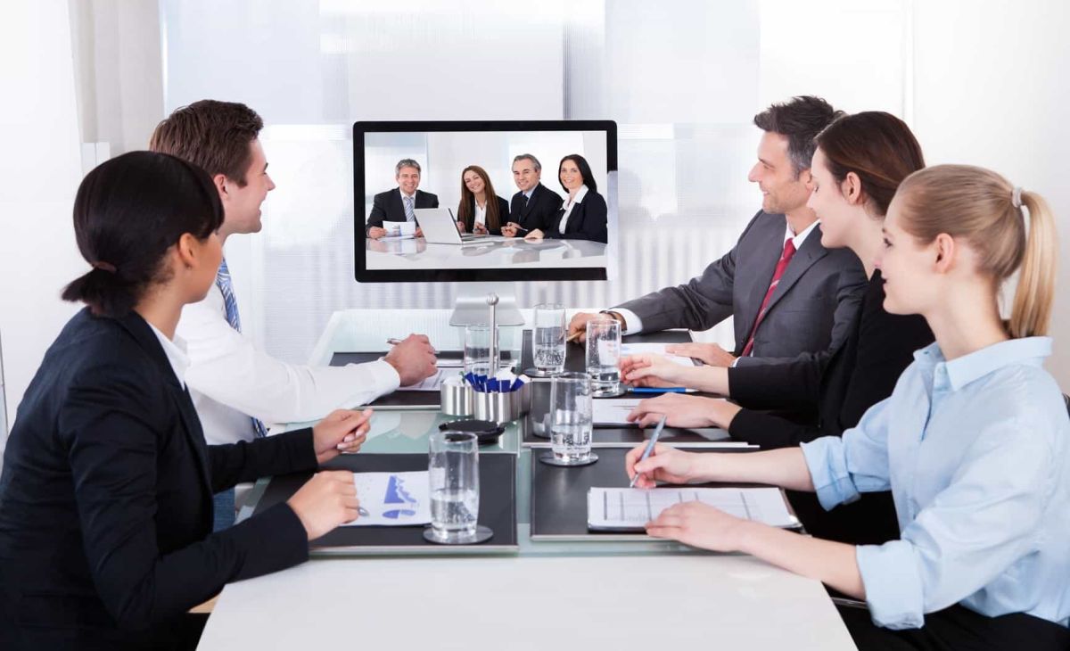 photodune 6685056 businesspeople in video conference at business meeting m 4 a9ebef11